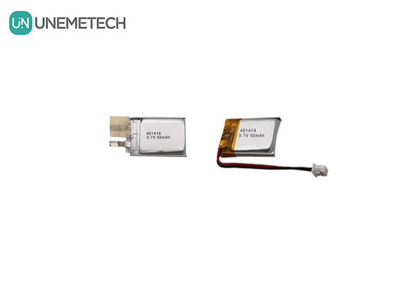 3.7V 50mAh باتری پلیمر لیتیوم کوچک 401419 برای دستگاه های الکترونیکی کوچک