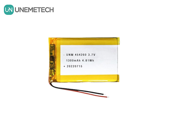 سلول باتری پلیمری لیتیوم یون 3.7V 1300mAh 454260 برای سیستم های خورشیدی