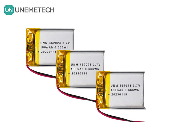 3.7V 180mAh باتری لی یون 462023 بسته باتری شارژ پذیر لیپو برای اسباب بازی های الکترونیکی