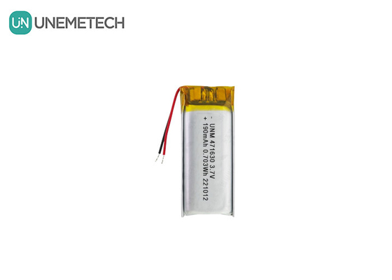 باتری لیپو با گواهینامه CE 471630 3.7V 190mAh باتری لیپولیمر برای الکترونیک قابل حمل