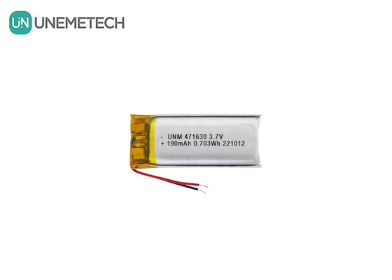 باتری لیپو با گواهینامه CE 471630 3.7V 190mAh باتری لیپولیمر برای الکترونیک قابل حمل