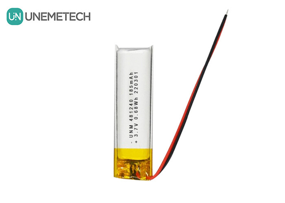 3.7V 185mAh 481240 باتری لیتیوم یون و لیتیوم پلیمر برای DVR خودرو