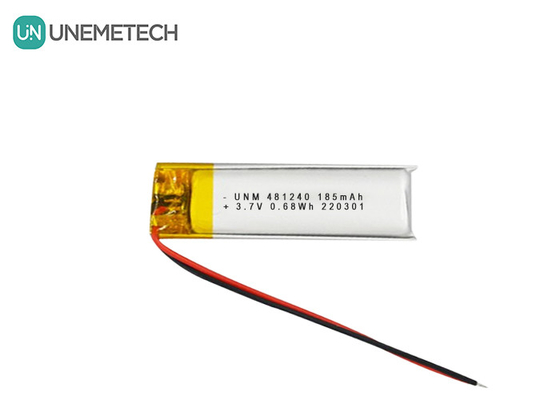 3.7V 185mAh 481240 باتری لیتیوم یون و لیتیوم پلیمر برای DVR خودرو