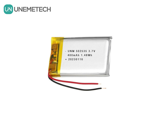 بسته باتری پلیمر لی 502535 باتری 400mAh 3.7V برای لوازم الکترونیکی
