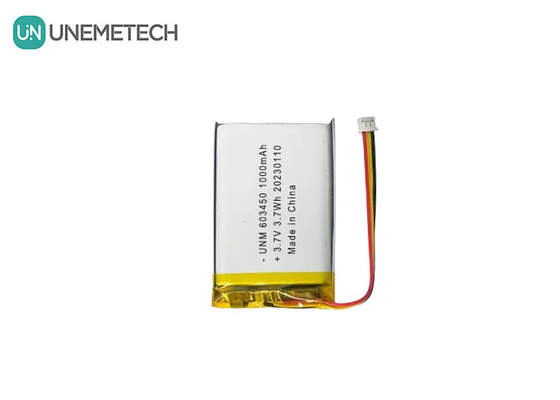 3.7V 1000mAh 603450 باتری لیپو شارژ پذیر با ظرفیت بالا برای ماشین های RC