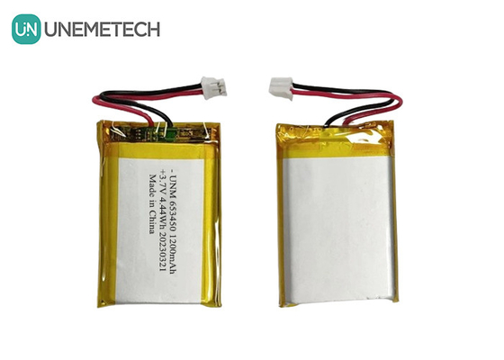3.7V 1200mAh باتری پلیمر لیتیوم شارژ سریع 653450 برای دوربین های دیجیتال