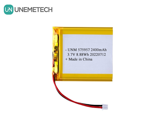 3.7V 2400mAh باتری پلیمر لیتیوم یون قابل شارژ 575957 برای ترازو های الکترونیکی