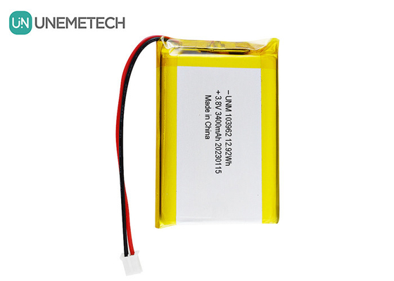 باتری لیپو ولتاژ بالا 103962 3.8V 3400mAh باتری LiHV برای دوربین دیجیتال