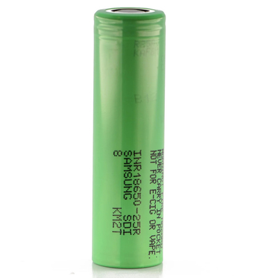 سامسونگ 25R 18650 2500mAh 20A باتری 3.6V سلول یون لیتیوم استوانه ای INR18650-25R