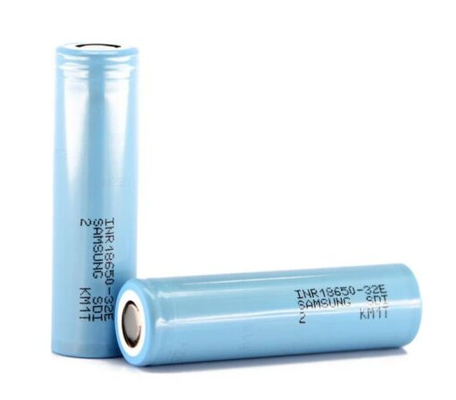 سامسونگ 32E 18650 3200mAh 6.4A باتری 3.65V سلول یون لیتیوم استوانه ای INR18650-32E