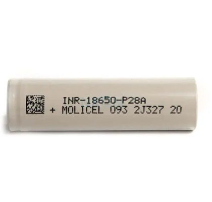 مولیسل INR-18650-P28A 18650 باتری 3.6V 2800mAh با 35A حداکثر جریان تخلیه مداوم