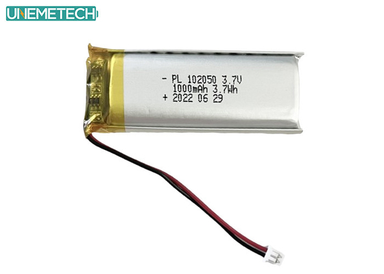 باتری لیپو 1000mAh 102050 باتری لیتیوم یون پلیمر برای محصولات زیبایی