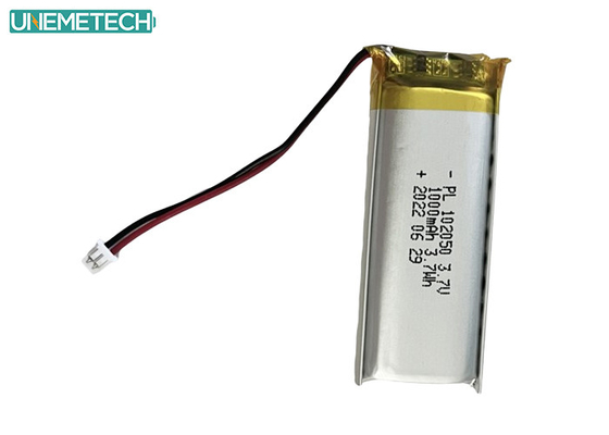 باتری لیپو 1000mAh 102050 باتری لیتیوم یون پلیمر برای محصولات زیبایی
