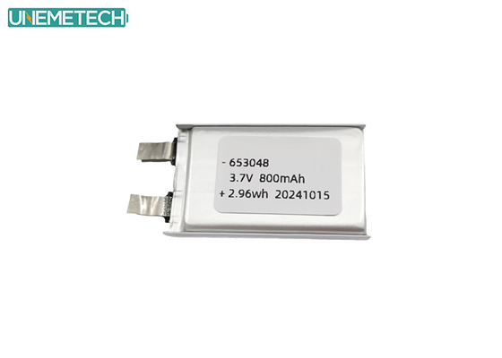 20C نرخ تخلیه بالا 3.7V 800mah باتری لیپو 653048 برای RC هواپیما