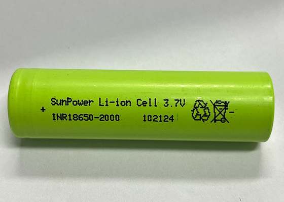 SunPower 18650 2000mAh 20A شارژ مجدد باتری لیتیوم یون سلول 3.7V باتری های لیتیوم یون برای ابزار برق