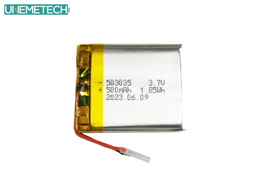 کیفیت باتری پلیمر لیتیوم 500mAh 503035 3.7V باتری لیپو برای الکترونیک قابل حمل کارخانه